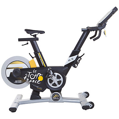 ProForm Tour De France Pro 5.0 Indoor Exercise Bike, Black/White/Yellow